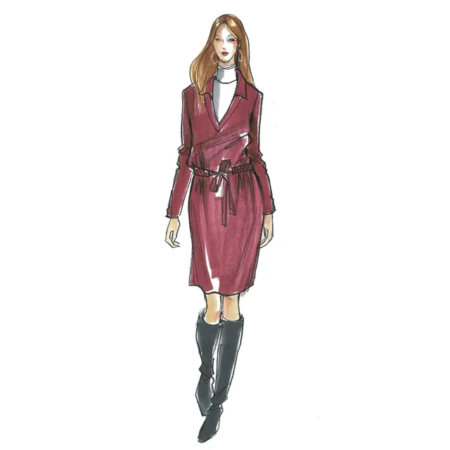 schnittmuster-berlin-liem-jerseykleid-damen-mit-tunnelzug image 1