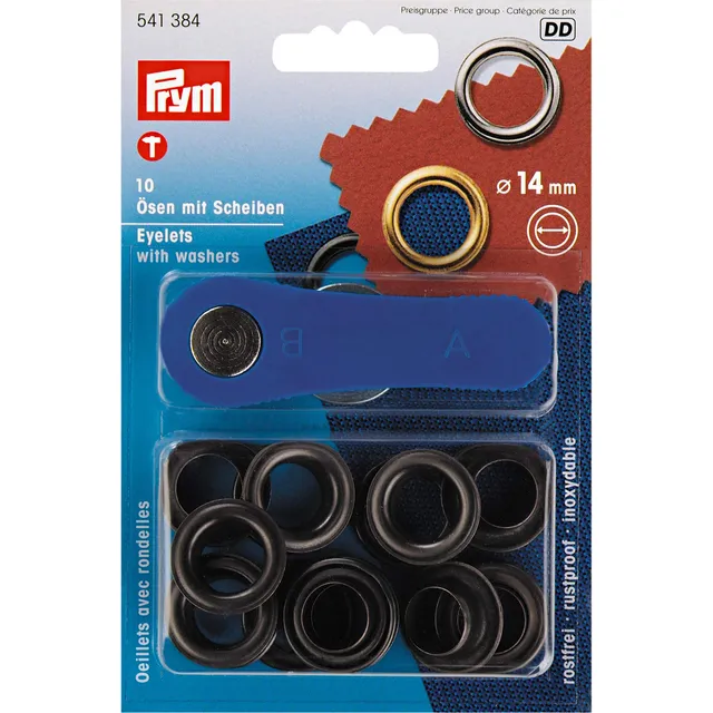 prym-541384-sen-und-scheiben-messing-14-0-mm-br-niert-10-st-ck image 1