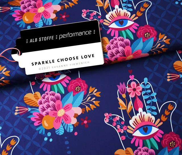 albstoffe-performance-sparkle-choose-love-activewear-stoff-meterware image 1