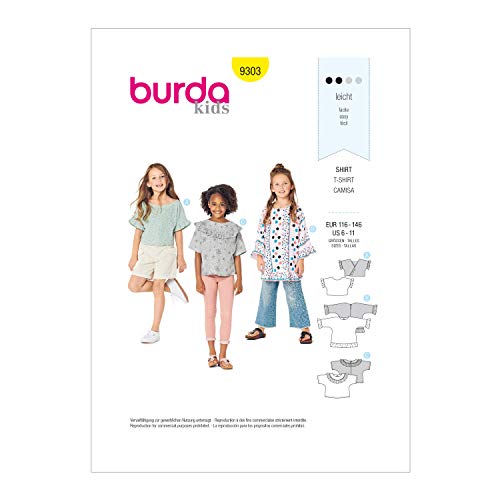 burda-style-b9303-schnittmuster-kinder-sommer-top-t-shirt-gr-116-146 image 8