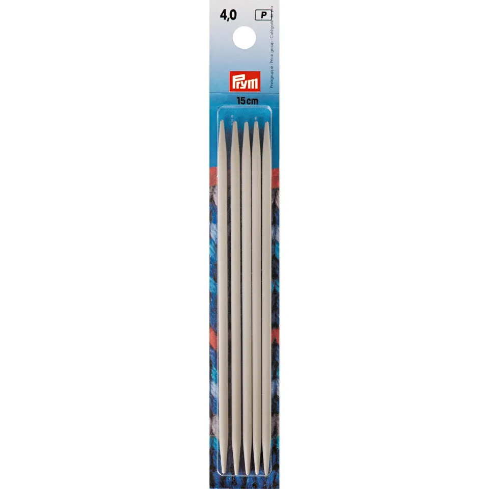 prym-nadelspiel-strumpfstricknadeln-grau-15-cm-4-0-mm image 1