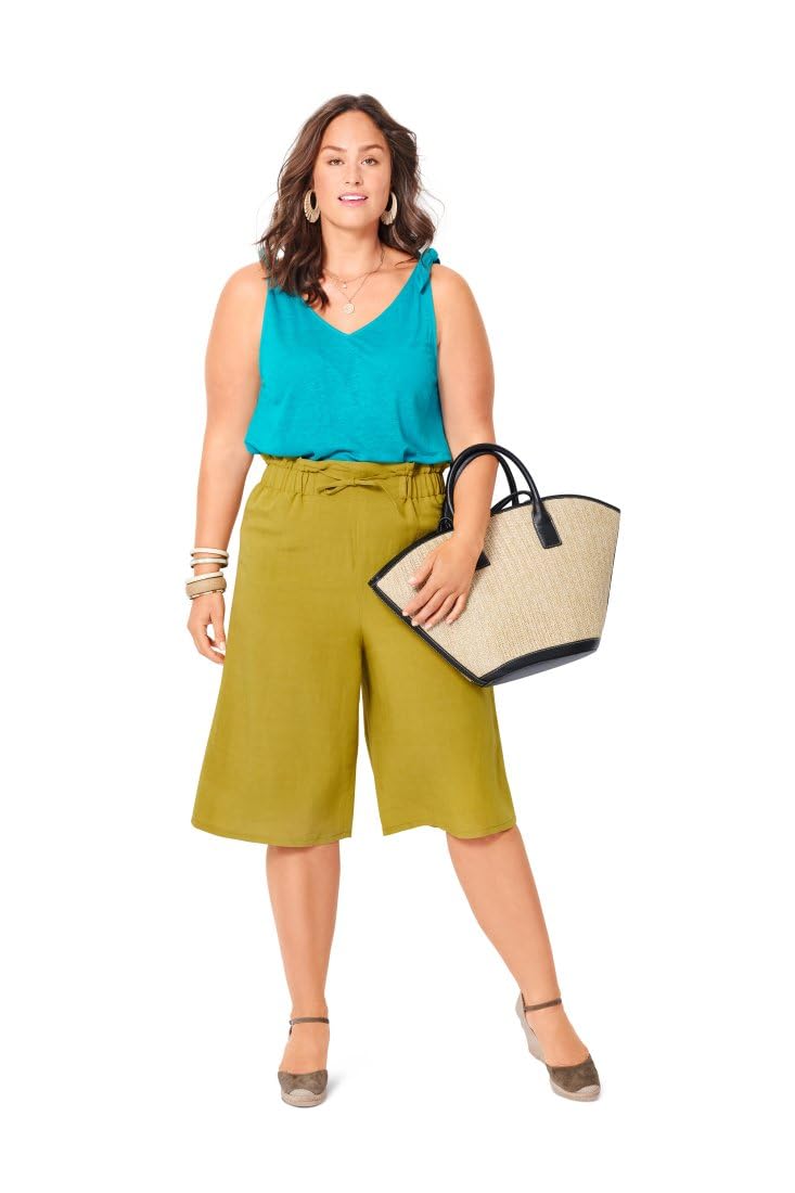 burda-style-6017-schnittmuster-culottes-mit-gummizug-damen-gr-44-54 image 8