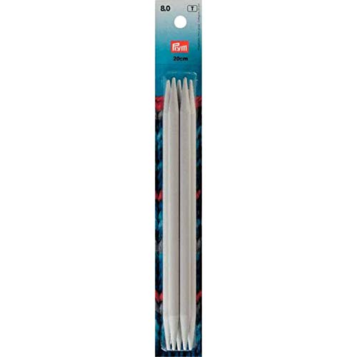 prym-nadelspiel-strumpfstricknadeln-kunststoff-8-0-mm-20-cm-5-st-ck-doppelt-spit image 1