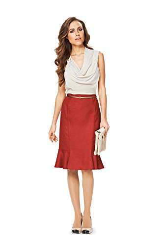 burda-style-6834-schnittmuster-damen-bahnenrock-volantrock-gr-36-46 image 6
