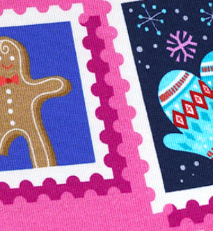 albstoffe-christmas-on-stamps-bio-canvas-meterware image 5