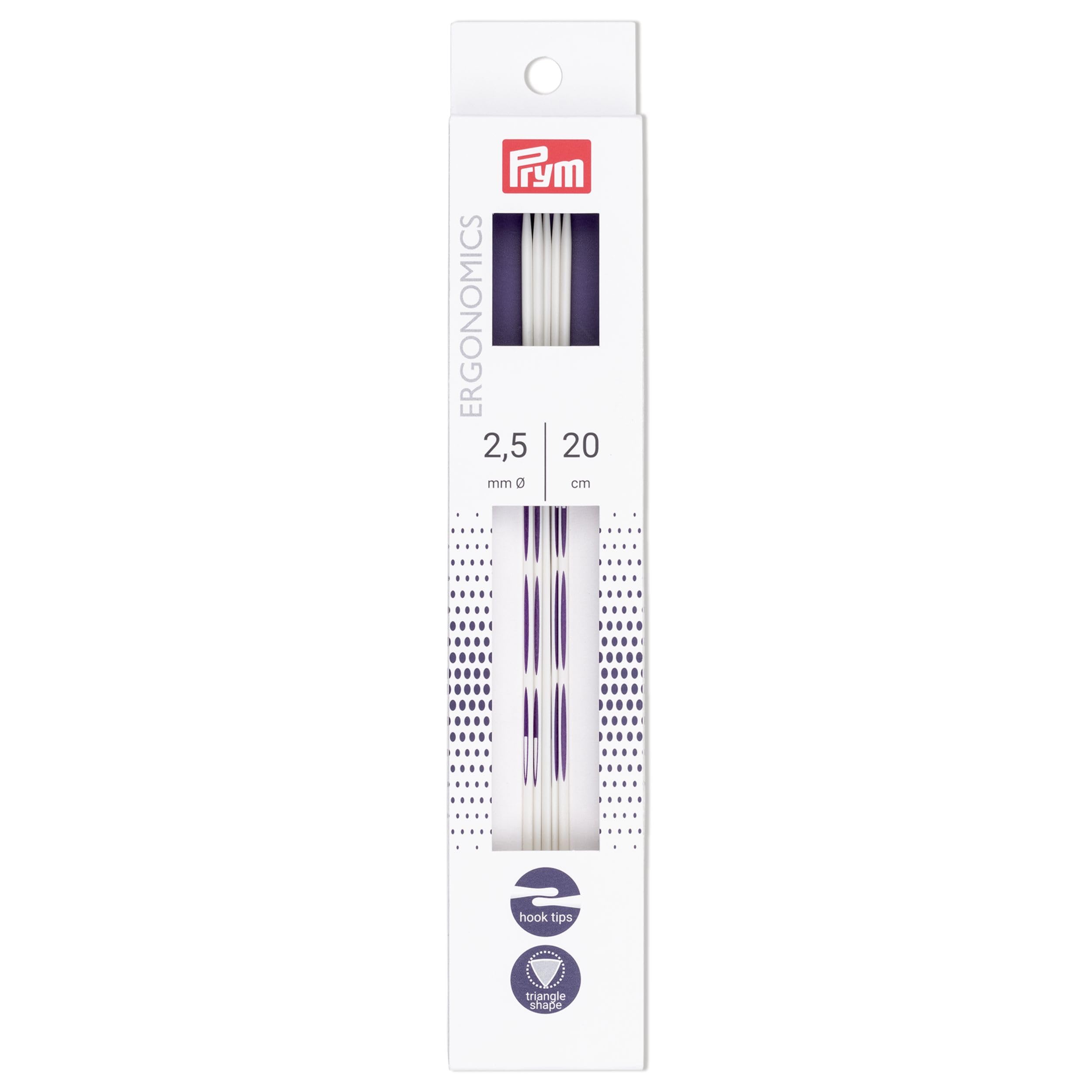 prym-ergonomics-spielstricknadeln-2-5-mm-20-cm-5-st-ck-alabasterwei image 1