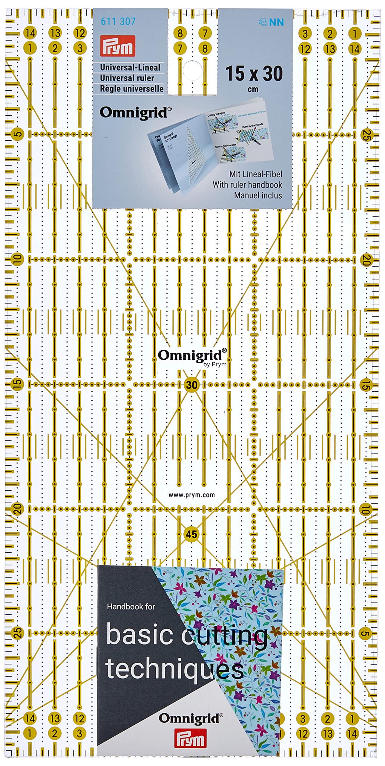 prym-611307-omnigrid-rollschneide-lineal-15-x-30-cm-transparent image 2