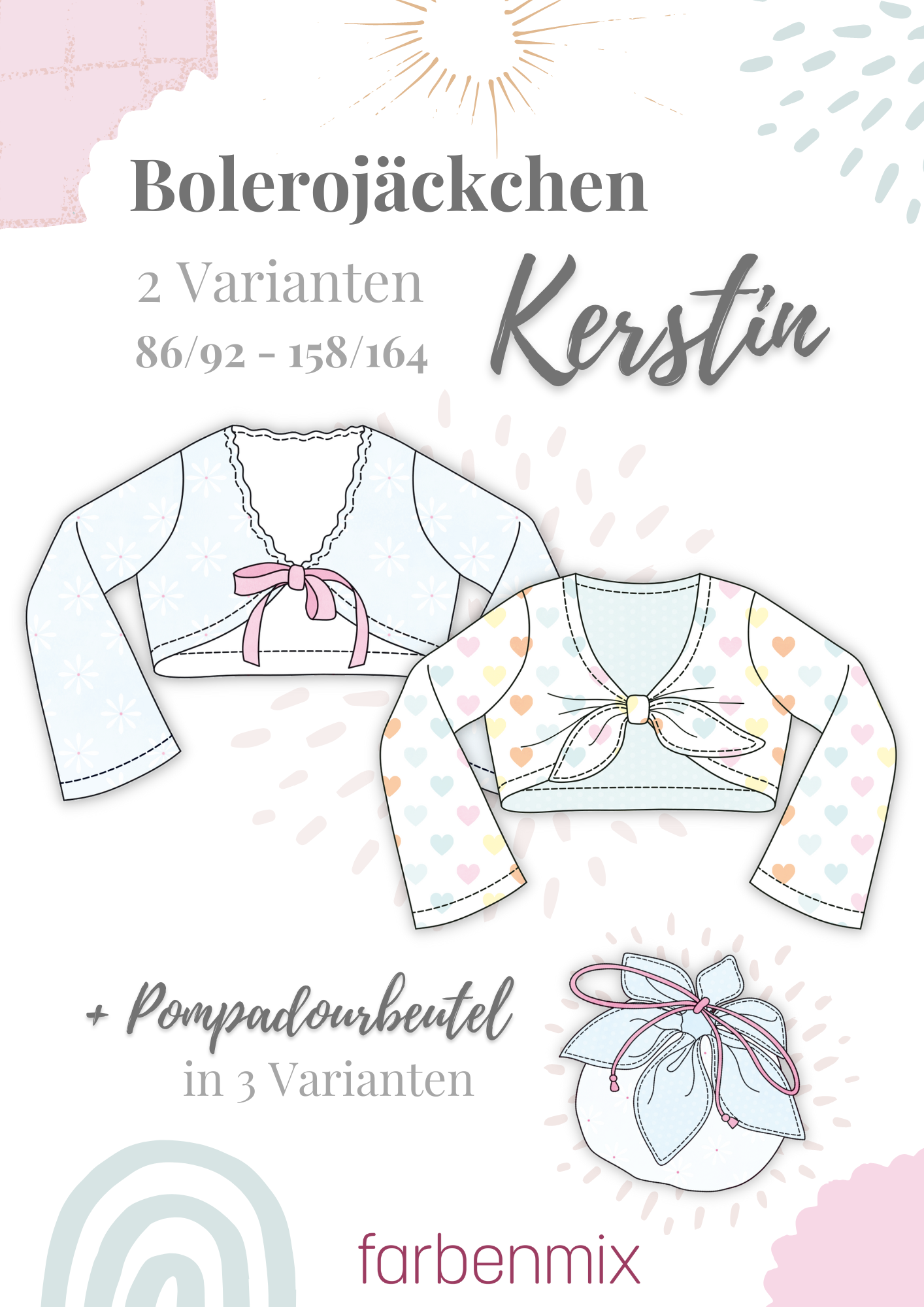 farbenmix-kerstin-bolerojacke-schnittmuster-ebook-gr-86-164 image 1