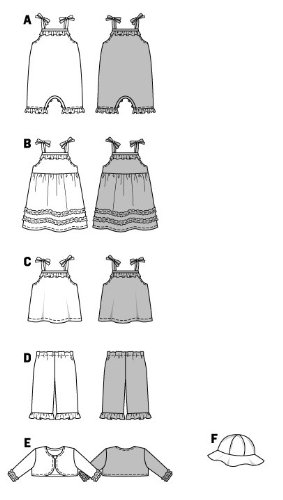 burda-style-9650-schnittmuster-baby-kombination-overall-tr-gerkleid-hose-gr-62-8 image 8