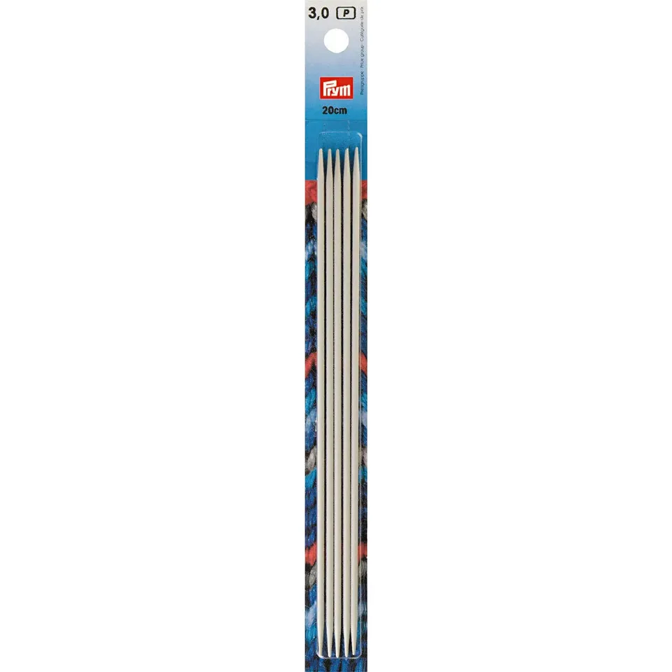 prym-sockenstricknadeln-kunststoff-20-cm-3-0-mm-wei-5-st-ck image 1