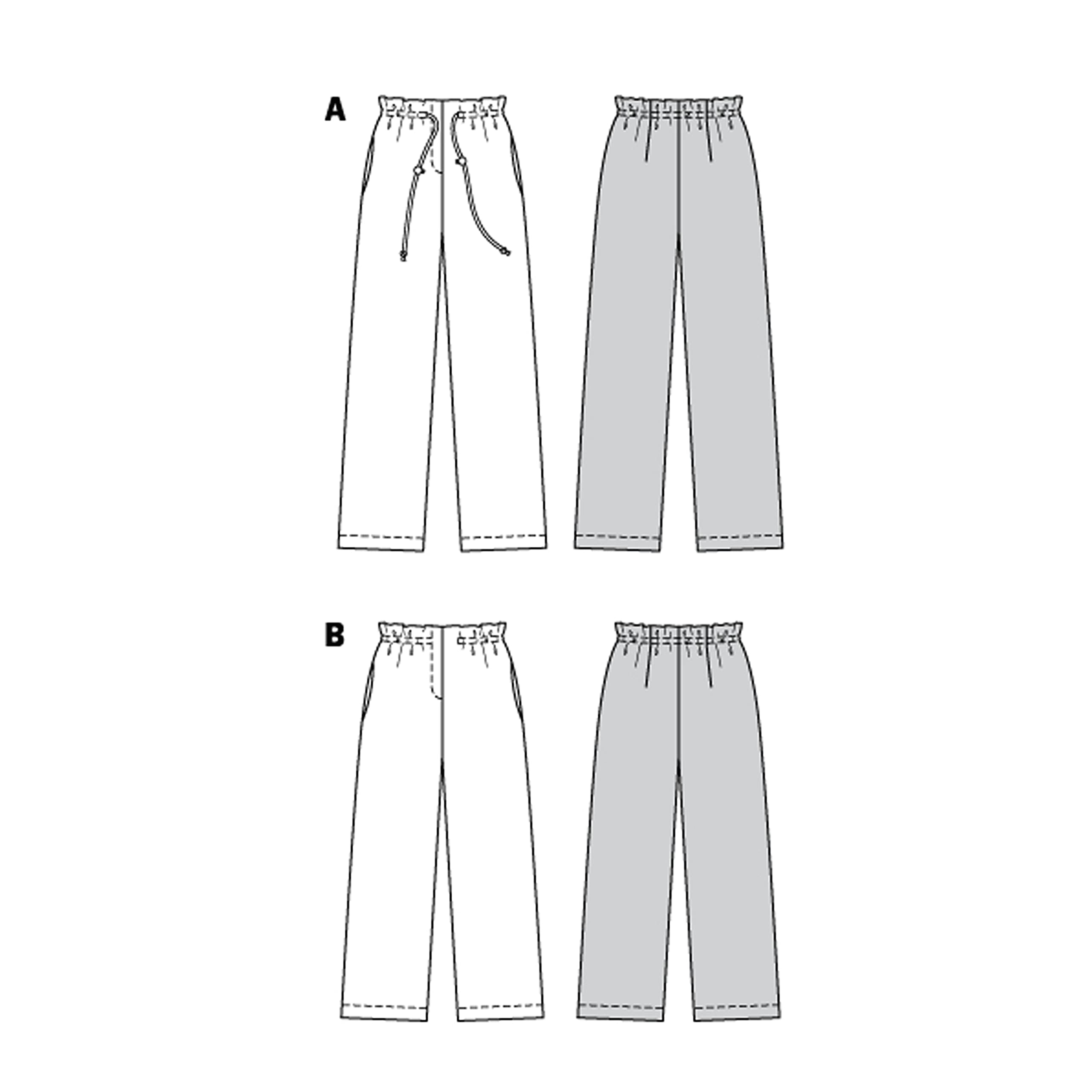 burda-style-schnittmuster-damenhose-kordelzug-gr-36-46-gerade image 5