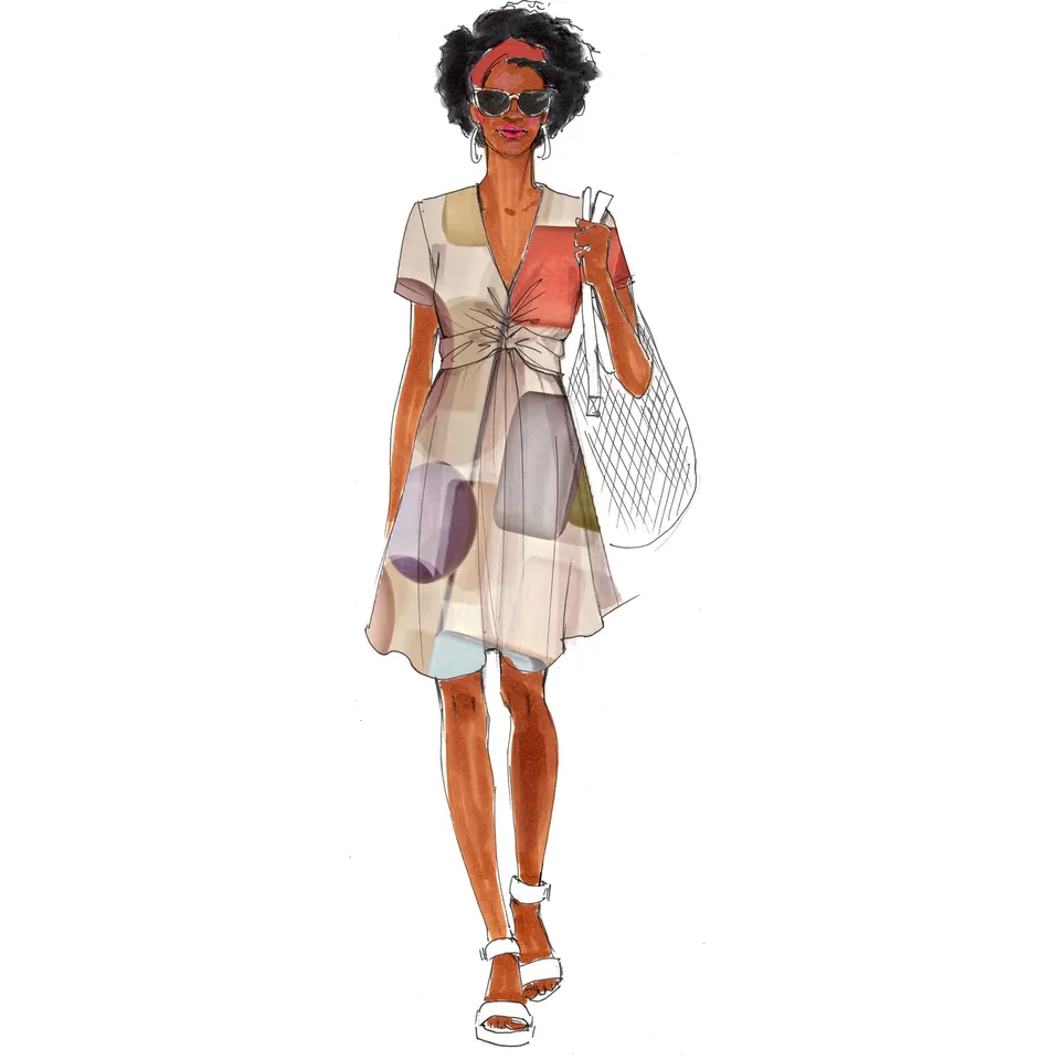 schnittmuster-berlin-knotenkleid-keiki-ebook-damen-jerseykleid-gr-34-50 image 1