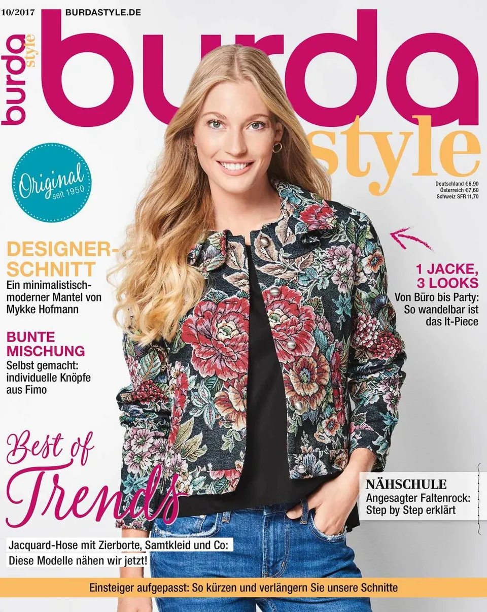 burda-style-n-hmagazin-oktober-2017-schnittmuster-f-r-anf-nger-und-fortgeschritt image 1