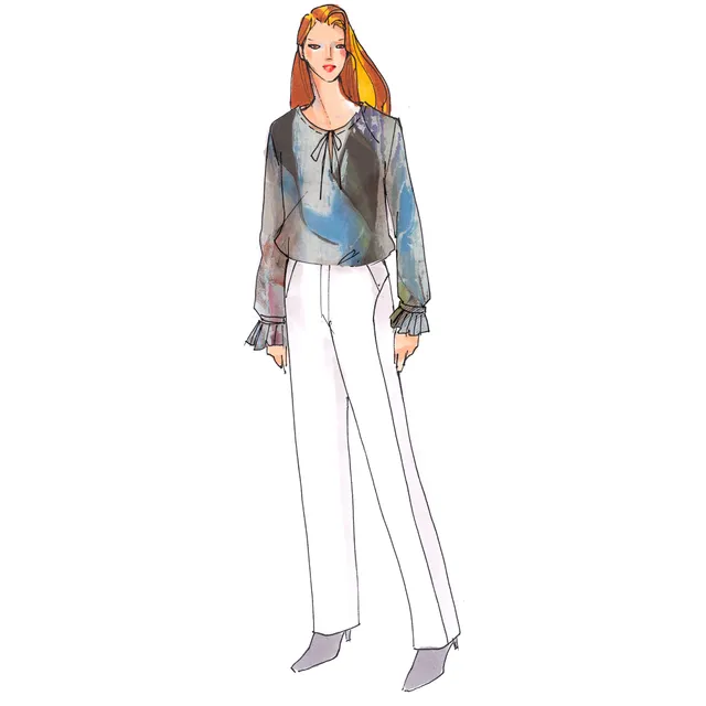 schnittmuster-berlin-bluse-ronja-damenbluse-ohne-kragen image 1