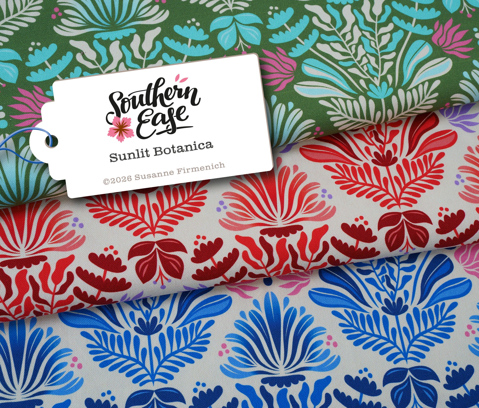 albstoffe-southern-ease-sunlit-botanica-canvas-bio-stoff-meterware image 1