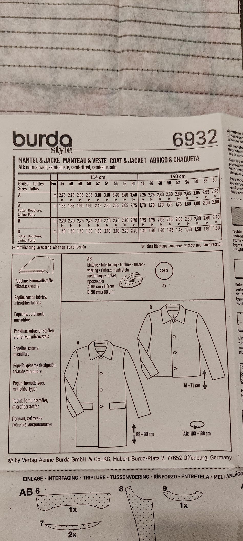 Mantel für meinen Mann genäht