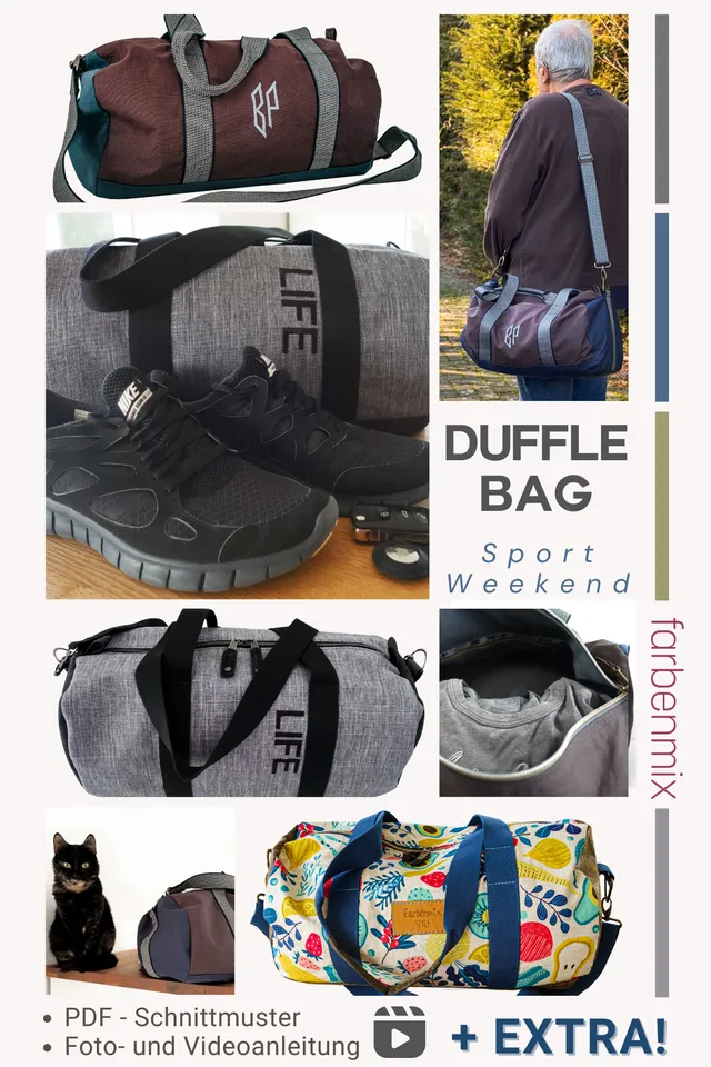 farbenmix-dufflebag-reisetasche-ebook-inkl-mini-dufflebag-ca-45x26x23-cm image 1