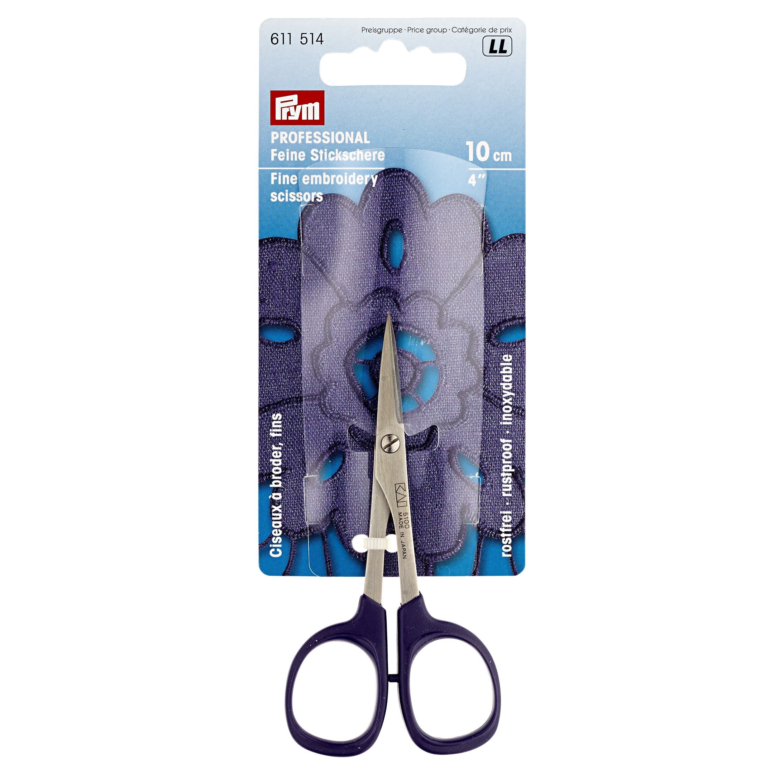 prym-611514-professional-stickschere-10-cm-pflaumenblau-pr-zisionsschere-edelsta image 2