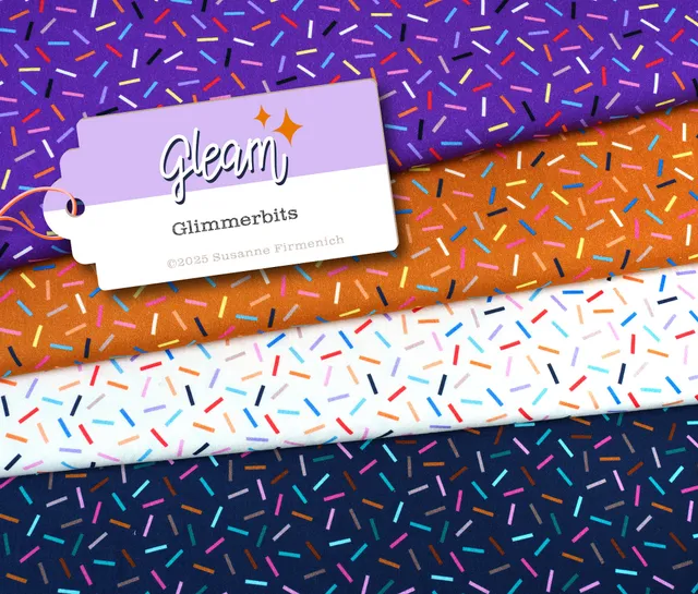 albstoffe-gleam-glimmerbits-double-gauze-bio-musselin-meterware image 1
