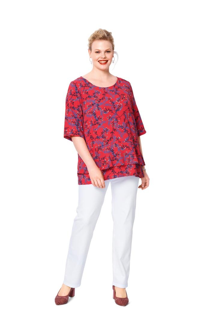 burda-style-6105-schnittmuster-bluse-damen-gr-44-54-level-2-leicht image 2