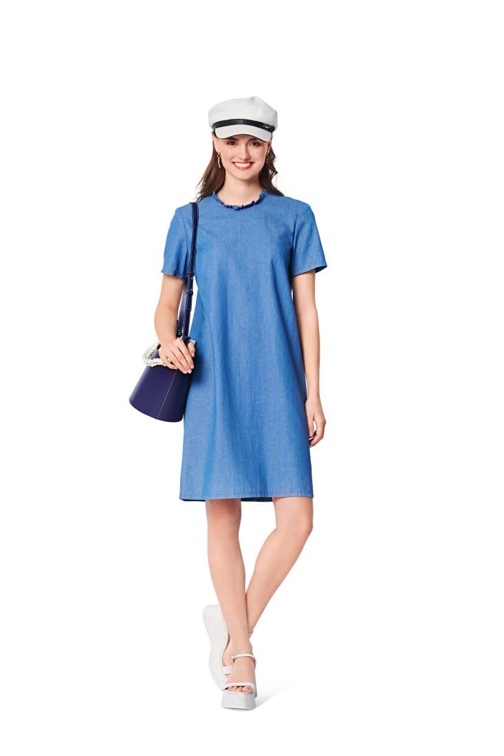 burda-style-schnittmuster-6039-kleid-und-bluse-denim-look-damen-gr-34-44-n-hleve image 8
