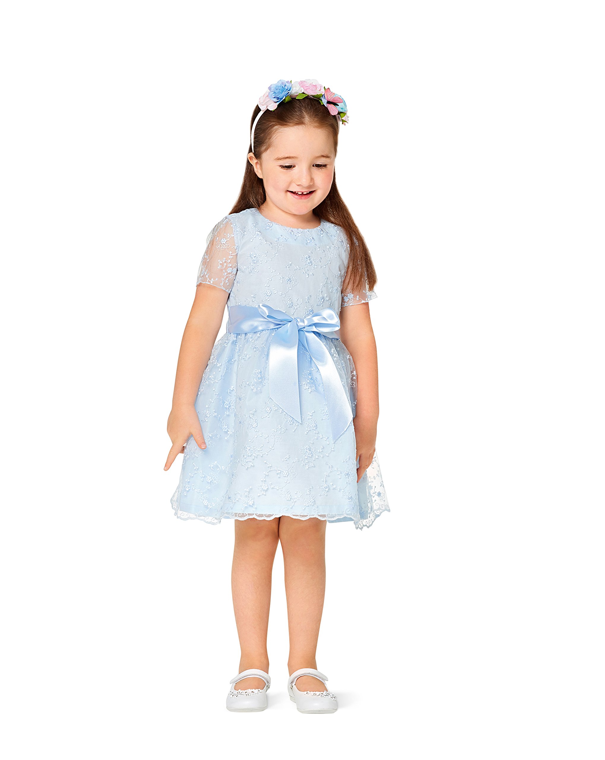 burda-style-9363-schnittmuster-festtagskleid-mit-puff-rmel-kids-gr-92-122 image 2