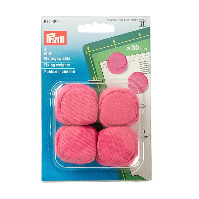prym-611389-fixiergewichte-mini-30-mm-pink-4er-set image 1