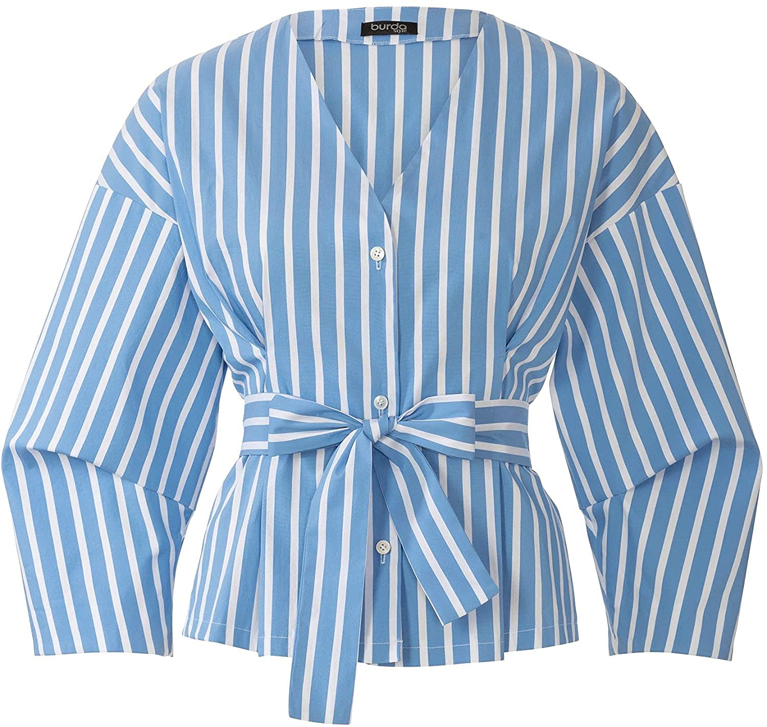 burda-style-schnittmuster-set-v-ausschnitt-blusen-mit-bindeg-rtel-damen-gr-34-44 image 8