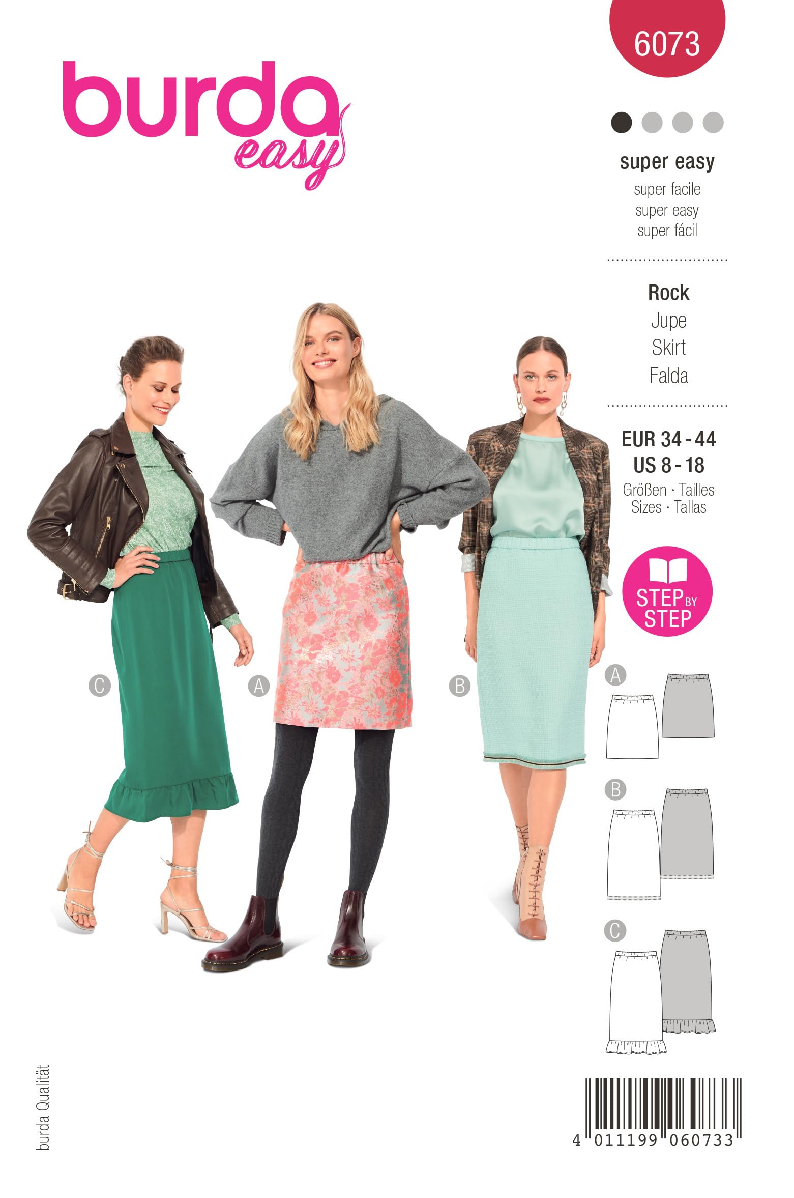 burda-style-b6073-schnittmuster-damenrock-in-drei-l-ngen-gr-34-52-papierschnittm image 1