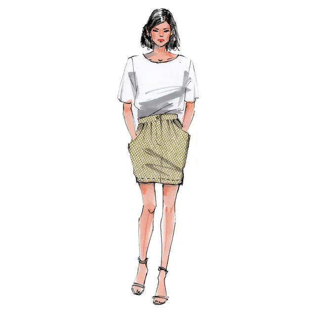 schnittmuster-berlin-sommerrock-arta-damen-minirock-tulpenform-papierschnitt-bea image 1