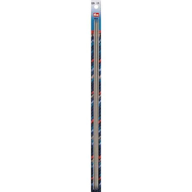 prym-strumpfstricknadeln-alu-40-cm-2-5-mm-grau image 1
