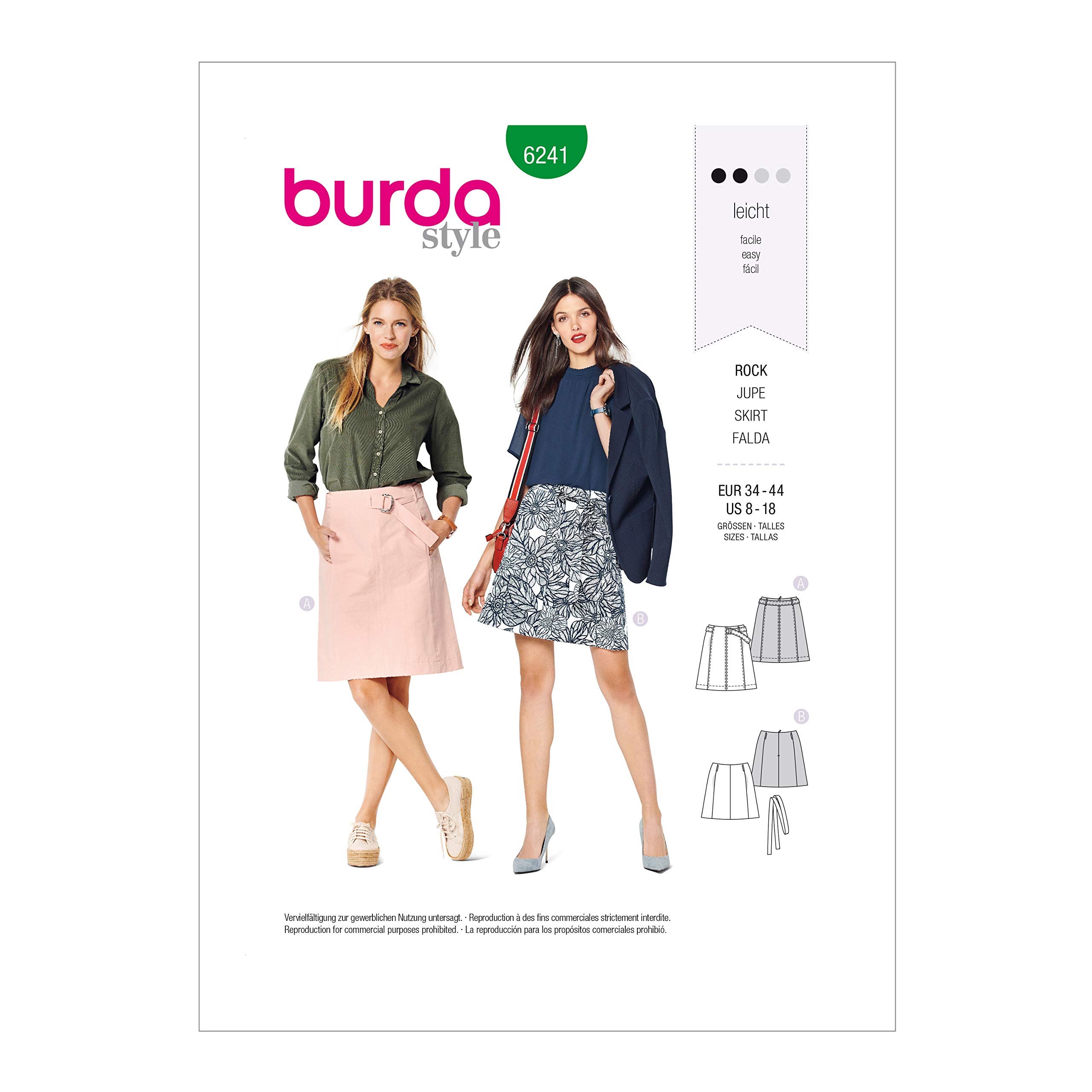 burda-style-b6241-schnittmuster-sportlicher-paneel-rock-gr-34-44 image 3