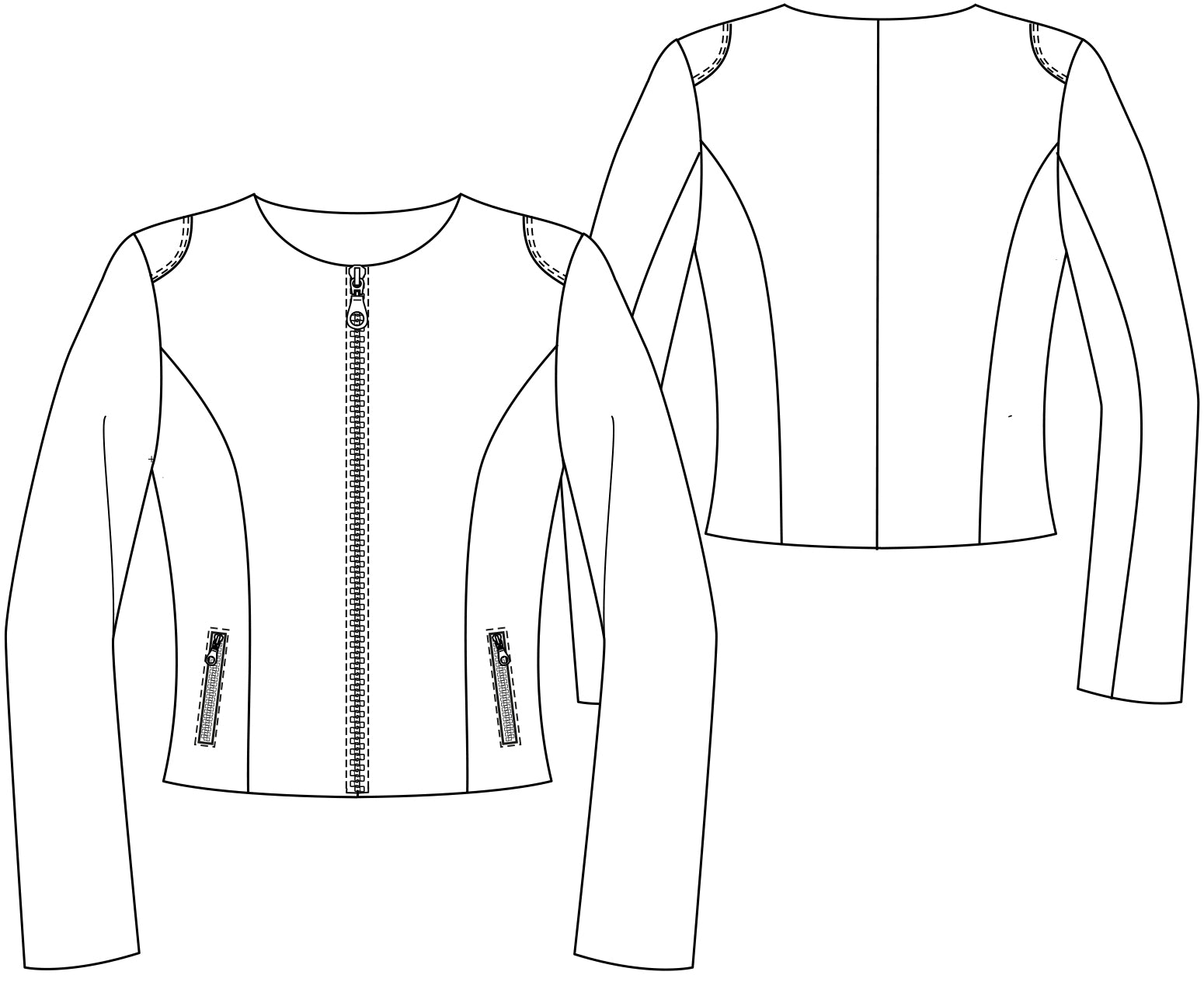 schnittmuster-berlin-premium-bikerjacke-estelle-schnittmuster-damen-kurzjacke-gr image 2