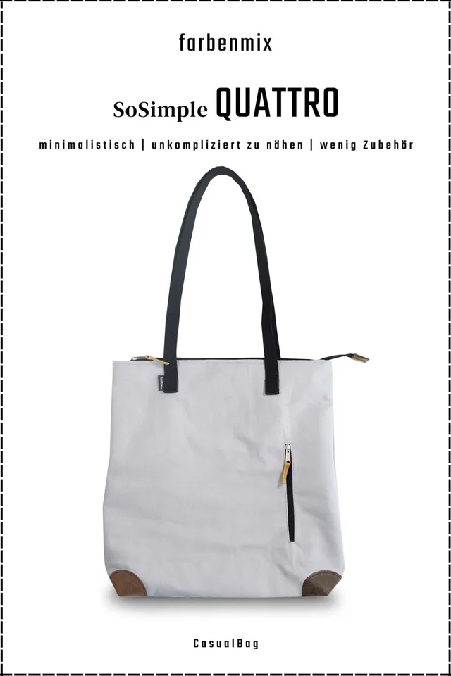 farbenmix-sosimple-casualbag-quattro-handtasche-schnittmuster-ebook image 1