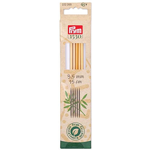 prym-1530-strumpfstricknadeln-15-cm-3-5-mm-holzfarben image 4