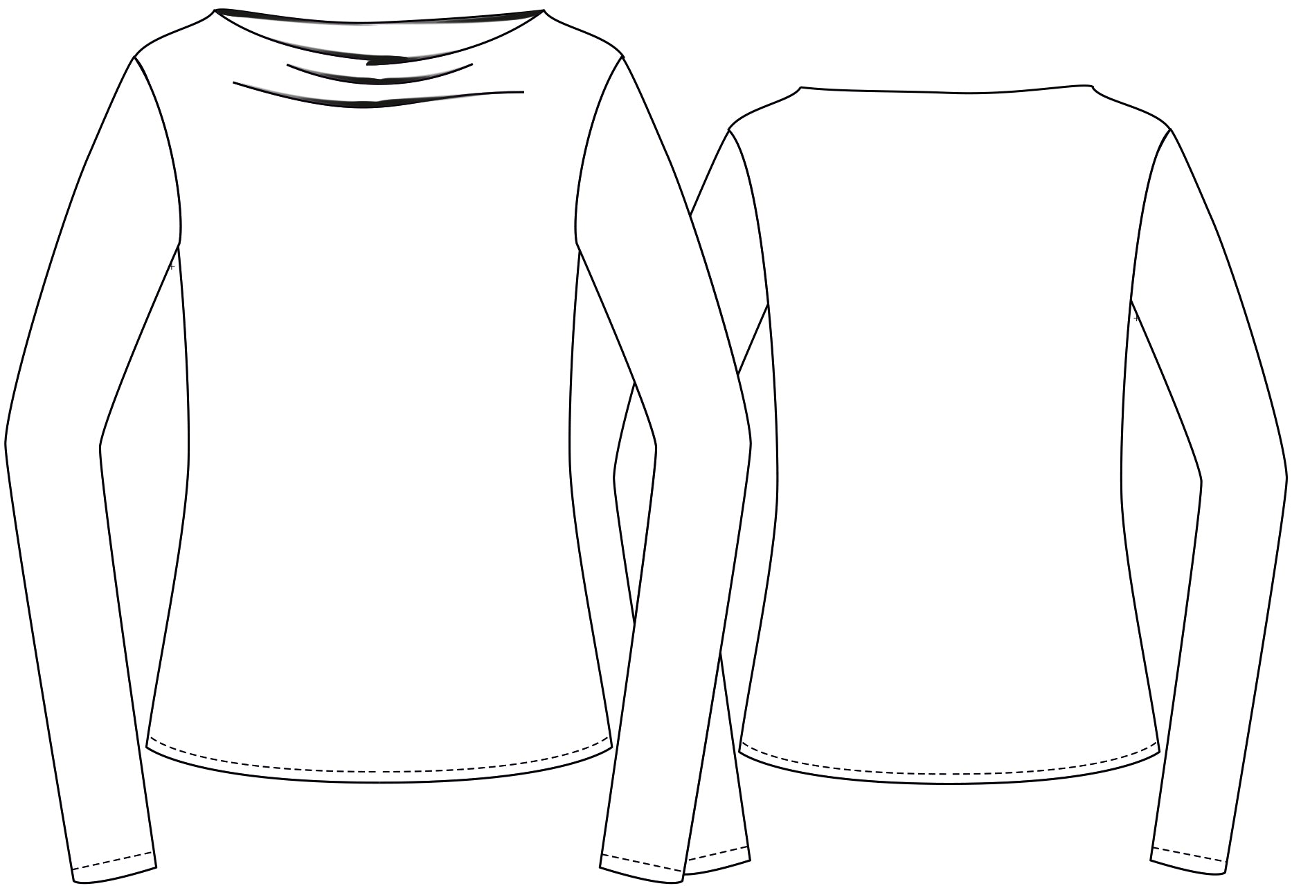 schnittmuster-berlin-pullover-pony-h-tchen-damenpulli-mit-wasserfall-ausschnitt image 2
