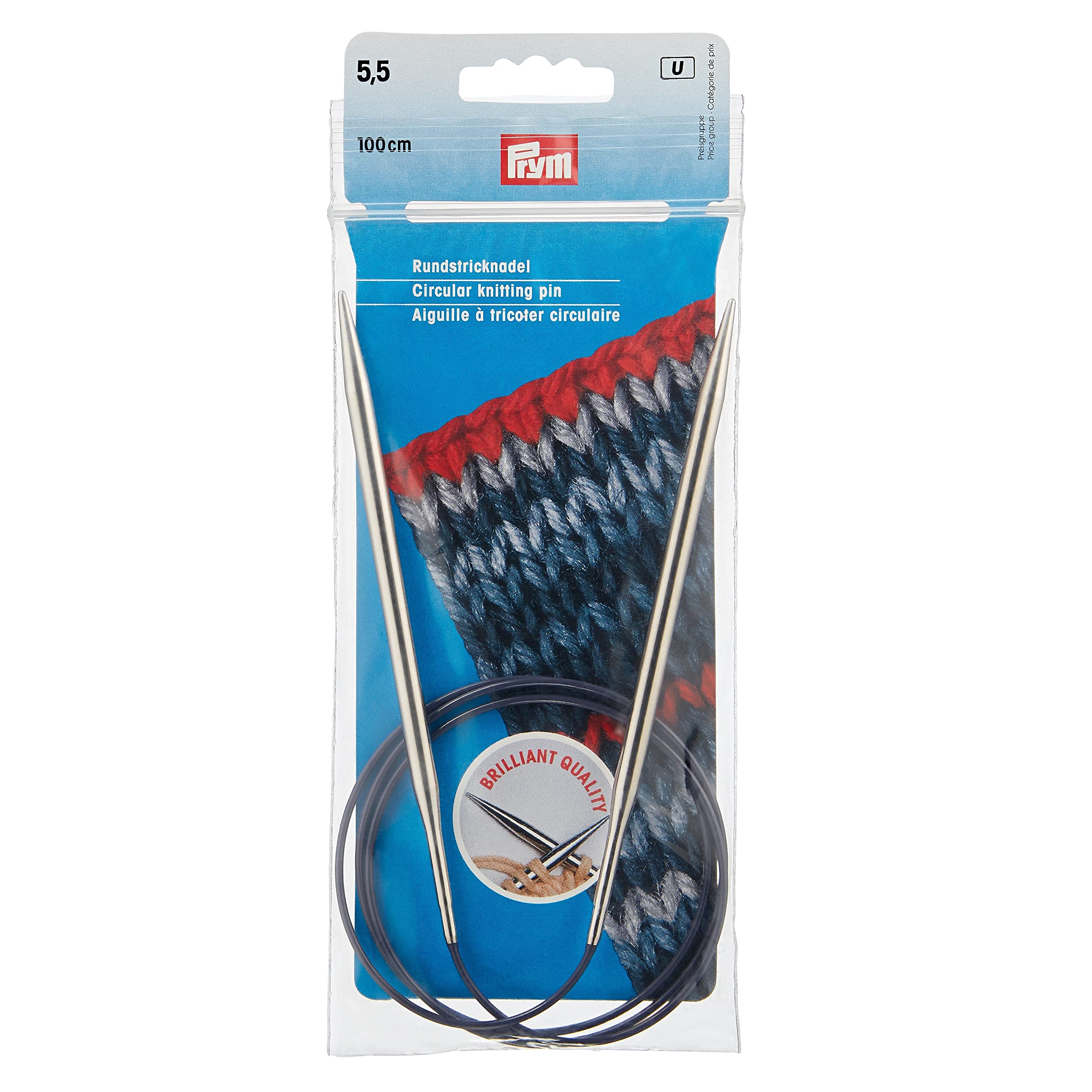 prym-212176-rundstricknadeln-metall-100-cm-5-5-mm-silberfarbig image 1