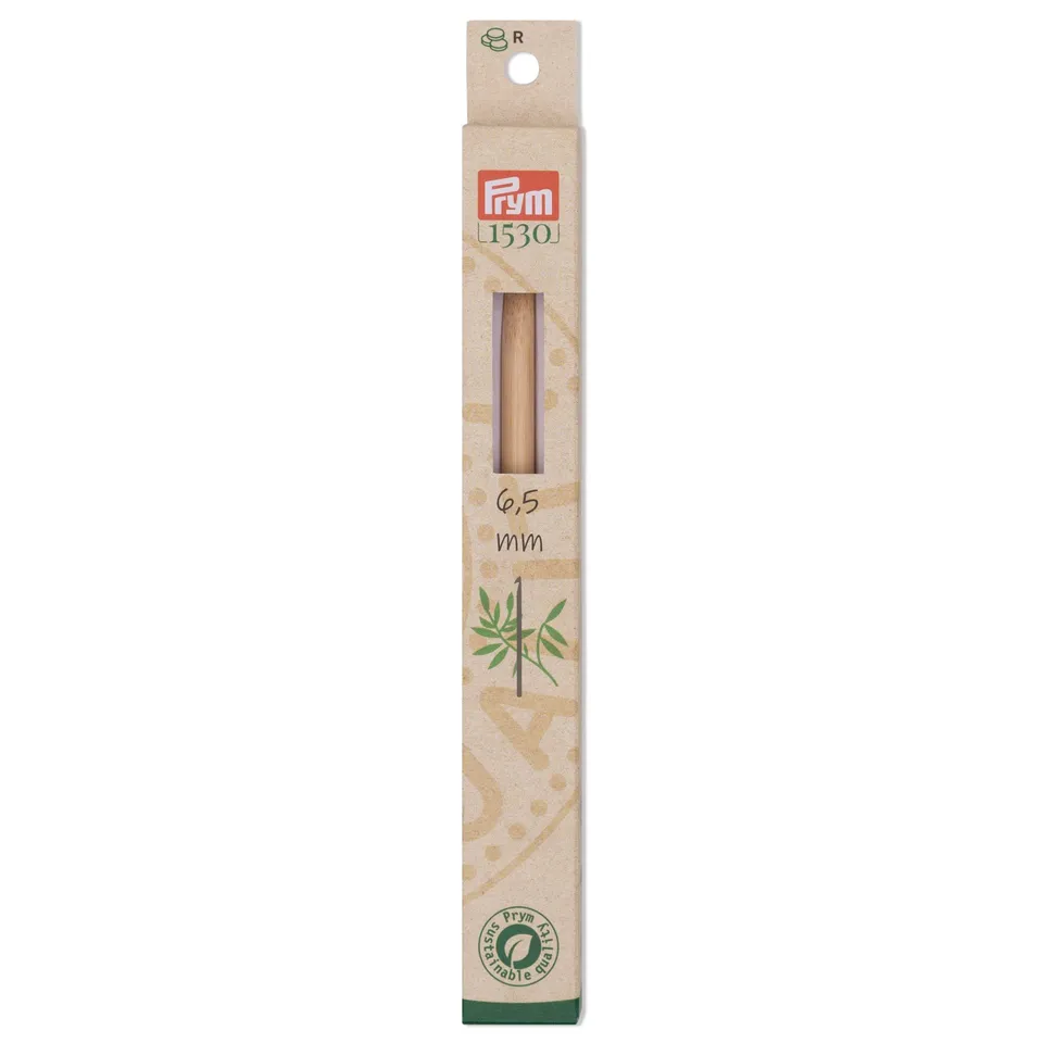prym-woll-h-kelnadel-bambus-197613-15-cm-6-5-mm-natur image 1