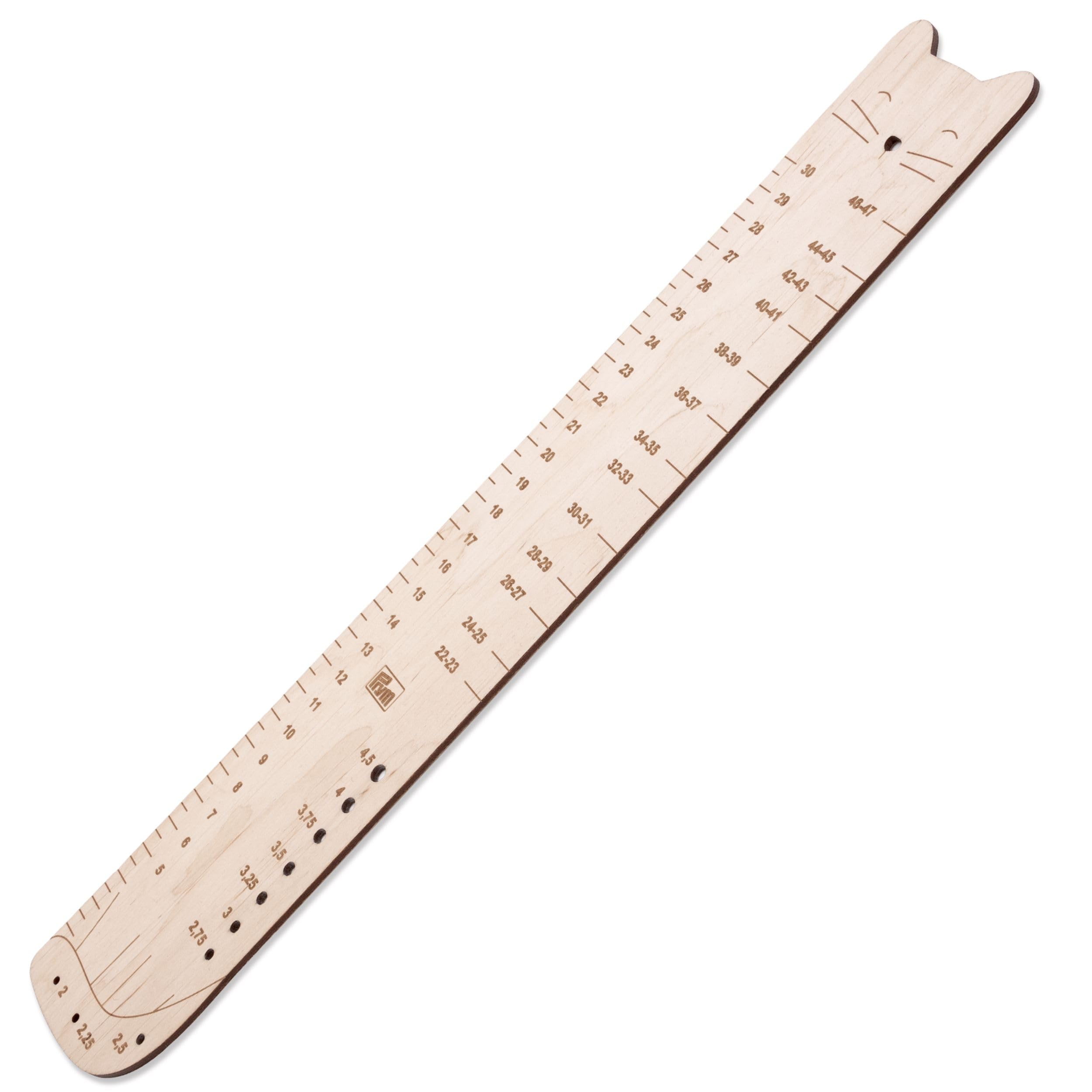prym-610743-sockenlineal-birkenholz-natur-60-x-350-mm-katzenform image 2