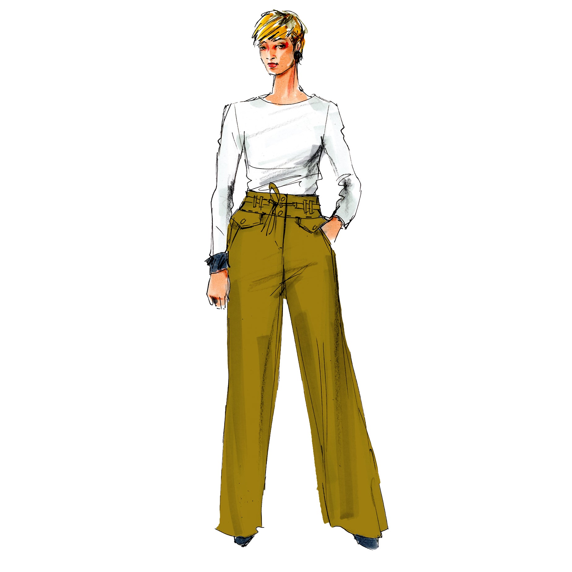 schnittmuster-berlin-hose-floria-ebook-damen-mit-formbund image 1