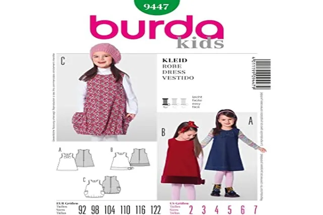 burda-kids-tr-gerkleid-mit-gro-en-schleifen-gr-92-122 image 1