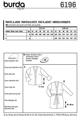 burda-style-6196-schnittmuster-jacke-und-mantel-damen-gr-44-54-level-2-leicht image 4