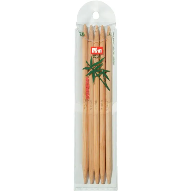 prym-221218-strumpfstricknadeln-bambus-20-cm-7-00-mm-5-st-ck image 1