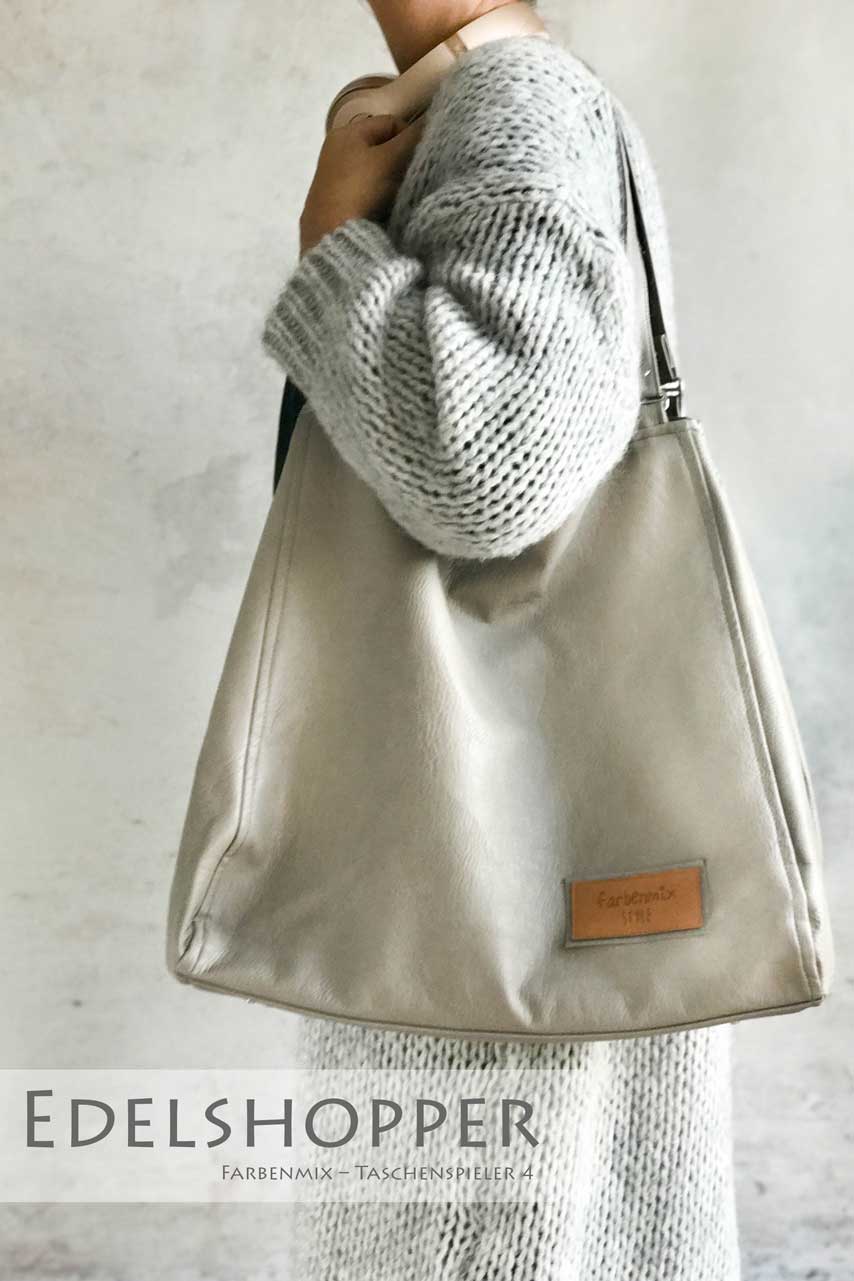farbenmix-edelshopper-shoppingbag-taschen-schnittmuster-ebook image 1