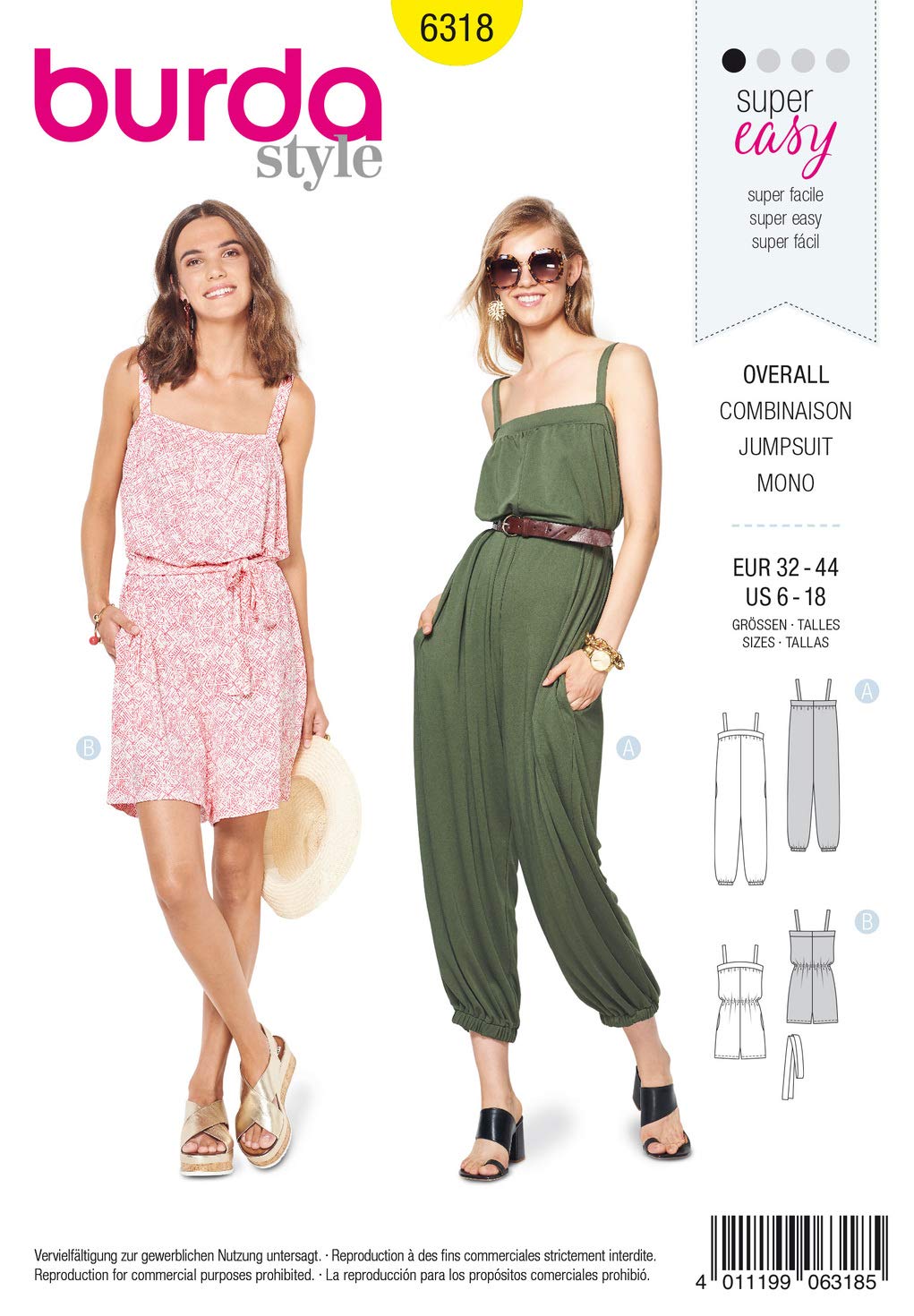 burda-style-6318-jersey-overall-damen-32-44-anf-nger image 1