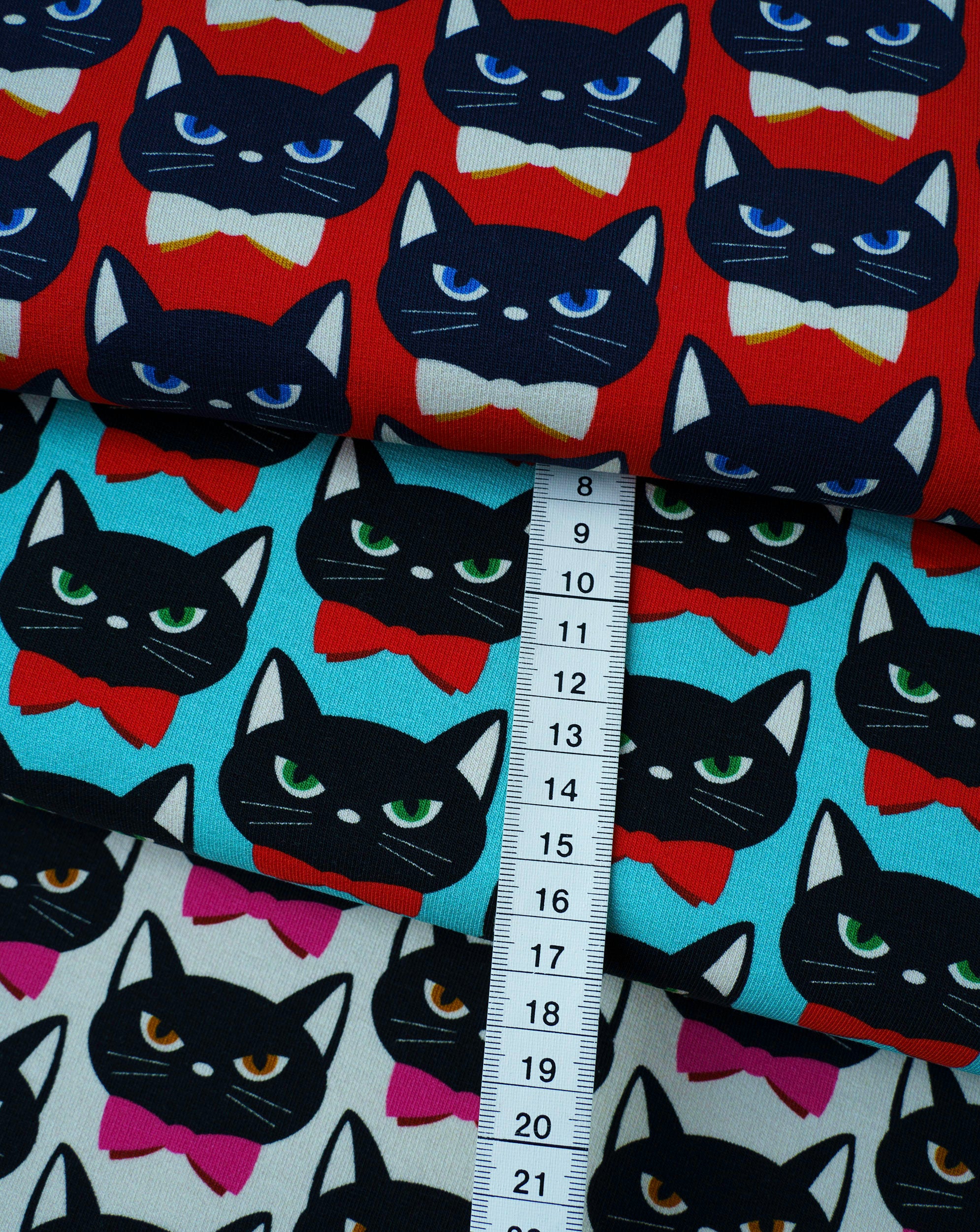 albstoffe-bling-bling-meow-canvas-bio-baumwolle-meterware image 2