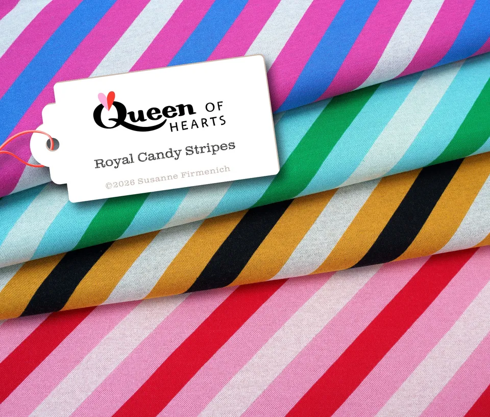 albstoffe-queen-of-hearts-royal-candy-stripes-bio-jacquard-jersey image 1