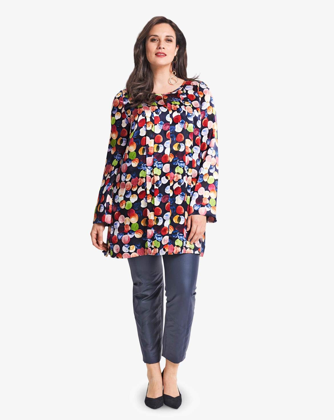 burda-6392-schnittmuster-tunika-damen-gr-46-56-faltenkittel-in-crepe-viskose-sei image 2