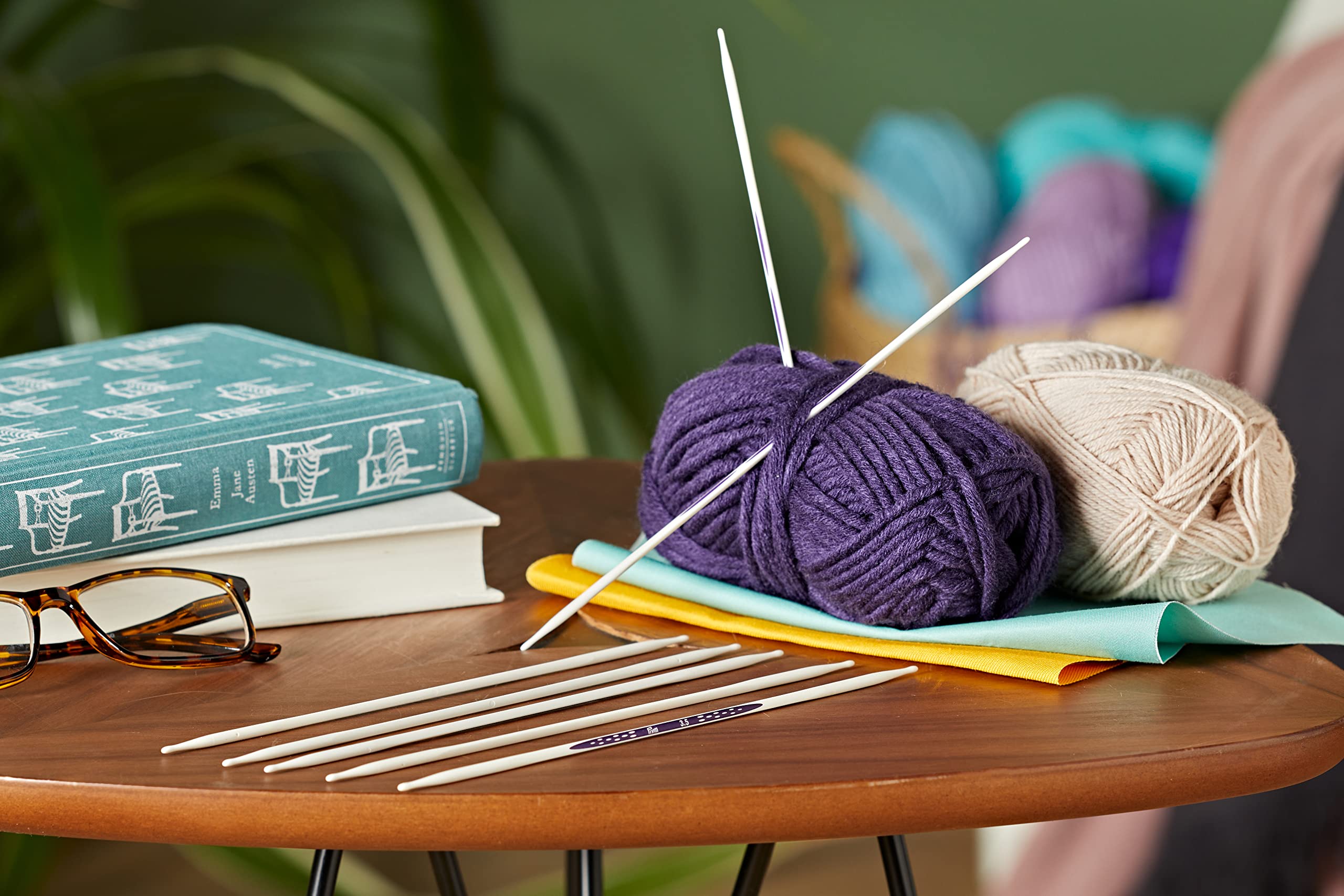 prym-ergonomics-strumpfstricknadeln-20-cm-3-5-mm-alabasterwei-5er-set image 2