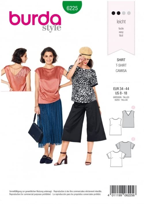 burda-style-schnittmuster-6225-shirt-f-r-damen-gr-34-44 image 1